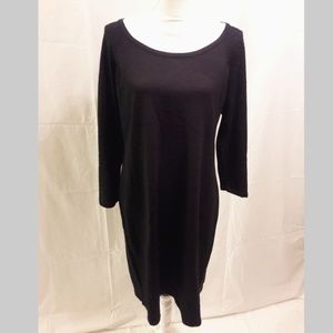 Sandra Darren Black Studded Sweater Dress